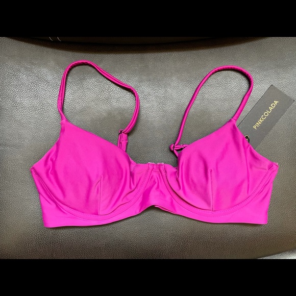 Other - NWOT Pink Colada Bikini Top